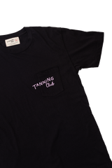 washed black pocket tee